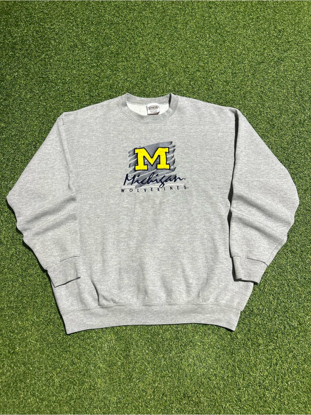 Men’s Vintage Michigan Wolverines Collegiate Crewneck Sweatshirt